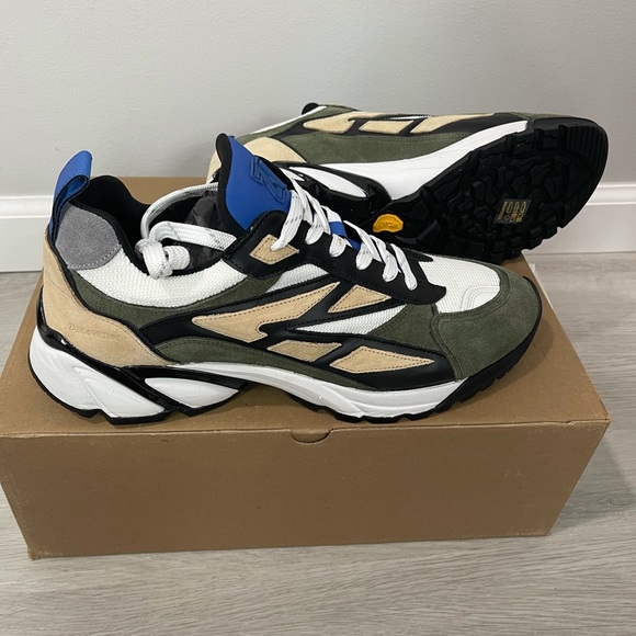 NWB Zadig&Voltaire half leather sneaker men’s size 44 - Picture 2 of 3